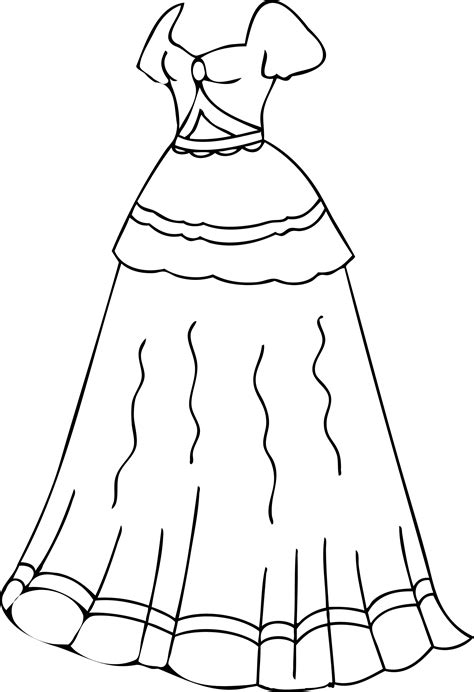 dress coloring pages printable wecoloringpage coloring pages for
