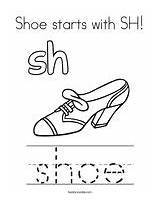 Sh Coloring Starts Shoe Words Pages Shoes Twistynoodle Kids Shop Mini Books Decorated Prints Noodle sketch template
