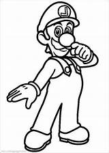 Luigi Getcolorings sketch template