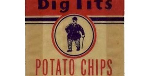 big tits potato chips from 1930 for 10 cents and second picture gives