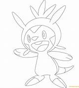 Pages Chespin Coloring Pokemon Supercoloring Drawing Cartoons Color sketch template
