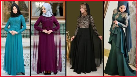 30 Fabulous Stylish Hijab Style Evening Gown Design 2019