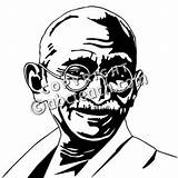 Mahatma Clipart Clipground Gandhi Coloring India Clip sketch template