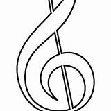 Music Notes Coloring Pages Printable Clipartmag Clef sketch template