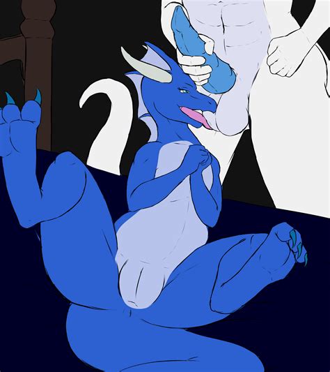 rule 34 anthro anus ball lick balls bed bedroom blue scales crotch