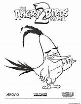 Angry Birds Coloring Chuck Bird Pages Movie Yellow Printable Print Printables sketch template