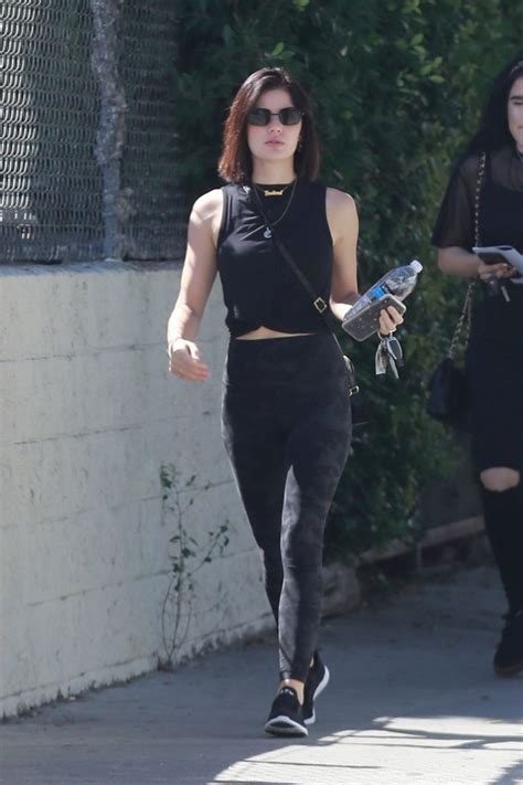 lucy hale arriving to the gym in la 10 01 2018 celebmafia