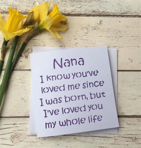 card  nana mothers day card mothers day nana nana grandma birthday