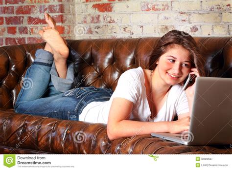 typical teen communications stock image image of barefooted jeans 32820637