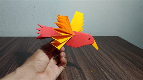 How To Make Easy Paper Bird Youtube