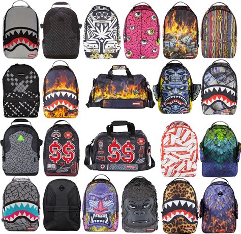 sprayground backpack rucksack laptop bags  styles colours