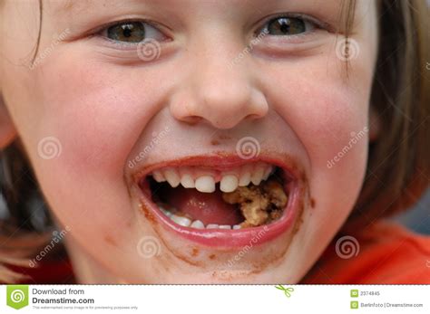 girl with messy face stock image image of eating girl 2374845
