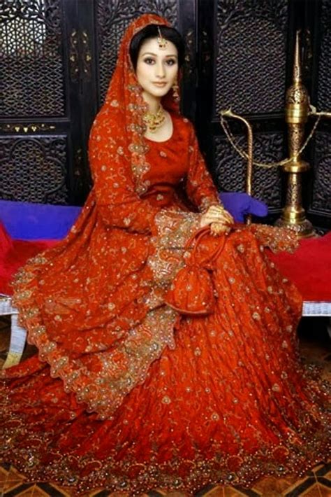 Pak Indian Full Sleeve Wedding Dresses 2014 For Married