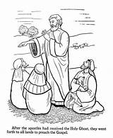 Coloring Paul Timothy Pages Apostle Popular sketch template