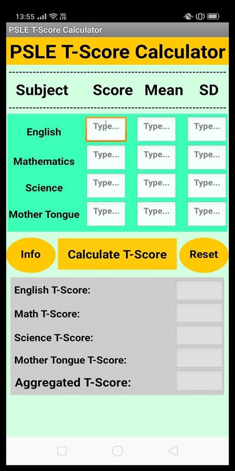 psle  score calculator apk  android