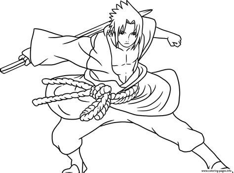 anime sasuke  naruto shippudencb coloring pages printable