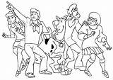 Coloring Doo Scooby Pages Gang Colouring Getcolorings Printable Getdrawings sketch template