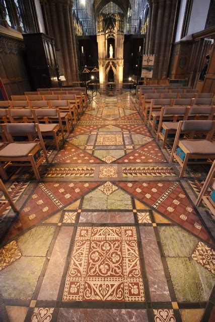 floor tiles  chester cathedral  jeff buck geograph britain  ireland