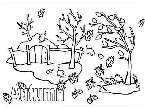 autumn season  autumn leaf coloring page netart