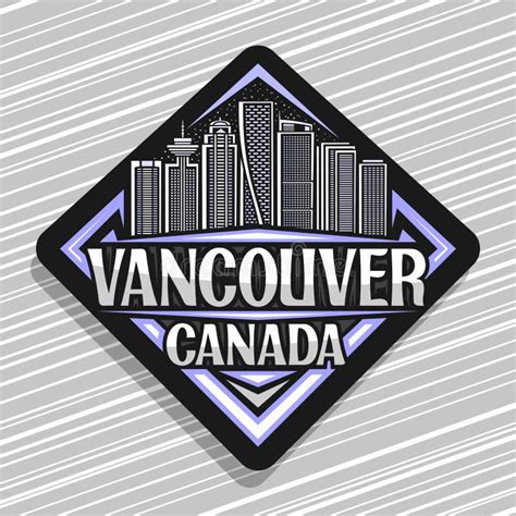 vector logo  vancouver stock vector illustration  cityscape