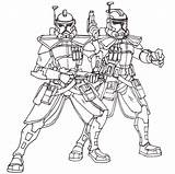 Clone Wars Coloring Pages Commander Star Trooper Popular sketch template