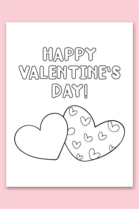 preschool coloring pages  valentines day