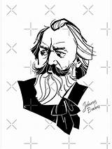 Johannes Brahms sketch template