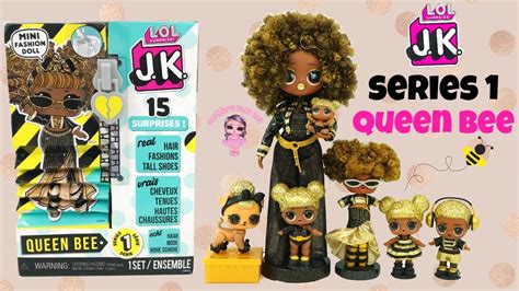 lol surprise jk series  queen bee unboxing lol surprise teen omg dolls