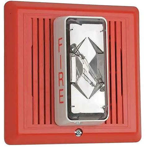 edwards signaling ths   strobe fire alarm signal  cd red