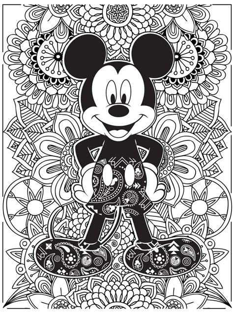 coloring pages hard disney