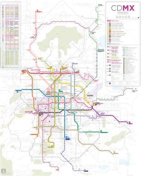 mexico city metropolitan area public transportation map   rmapporn