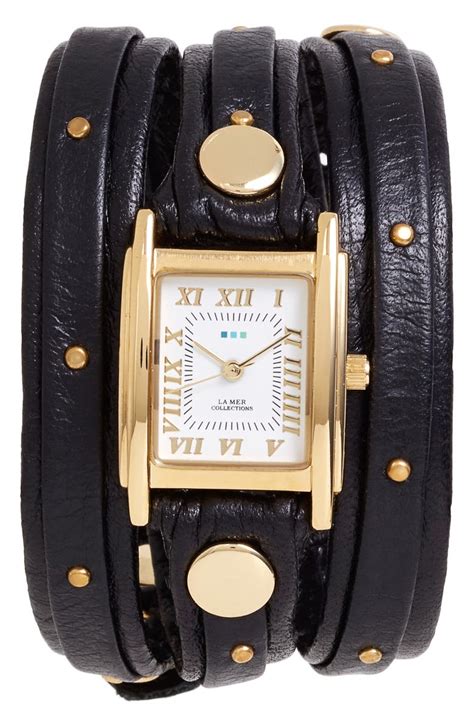 la mer collections studded leather wrap  mm nordstrom