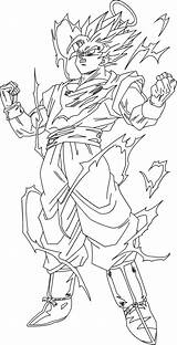 Goku Coloring Ssj2 Pages Super Gohan Saiyan Vegeta Majin Buu Comments Save sketch template