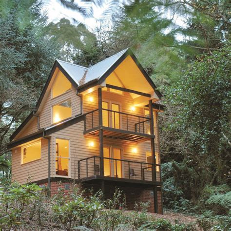 Treetops Romantic Spa Cottage With Log Fire Olinda Luxury Tree