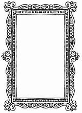 Pages Frame Coloring Colouring Adult Frames Borders Template Printable Visit Books Clip sketch template