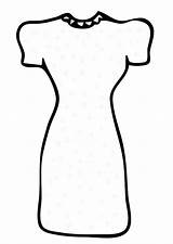 Kleding Vestito Kleurplaten Vestidos Jurk Kleid Malvorlage Animaatjes Niñas Fichas Ausmalbild Scarica sketch template