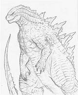 Godzilla Muto Mewarnai Monsterverse Spacebattles Kiryu Kaiju Lineart King sketch template