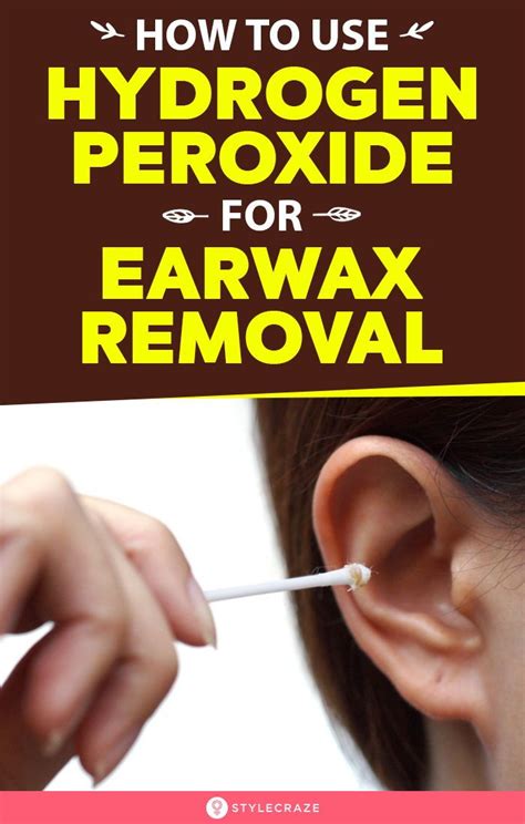 hydrogen peroxide  earwax removal   ear wax ear