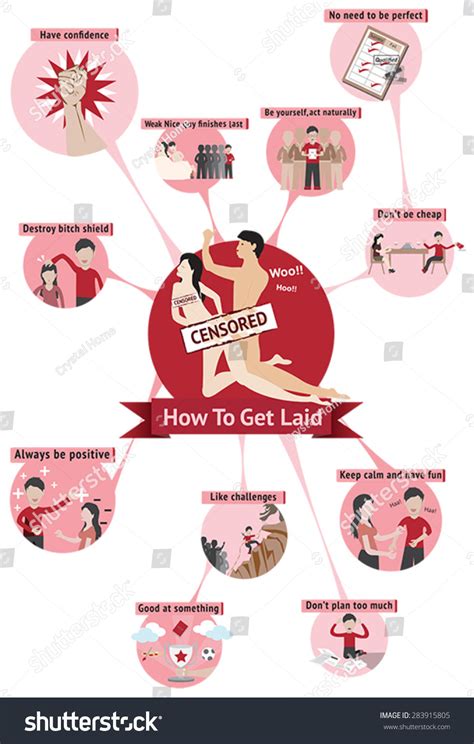 How Get Laid Sex Infographic Guide Stock Vector 283915805