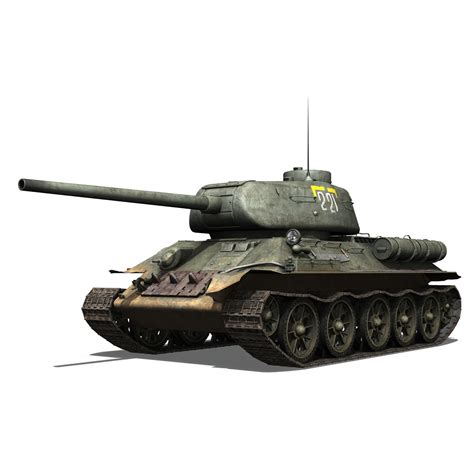 T 34 85 Soviet Medium Tank 221 3d Model Flatpyramid