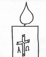 Candle Paschal Easter Vigil Holy Thursday Catholic Week Template Lit Ckb Good Coloring Pages Kids Friday During sketch template