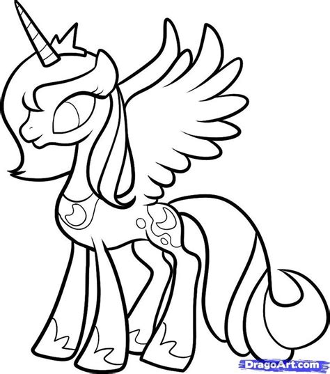 princess luna coloring pages  kids pinterest princess luna