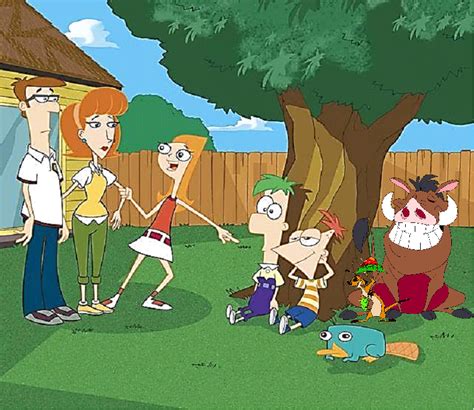 phineas and ferb meet timon and pumbaa phineas and ferb fanon fandom powered by wikia