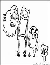 Coloring Pages Time Adventure Adventuretime Jake Finn Network Cartoon Fun sketch template