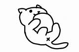 Pages Atsume Neko Template Coloring sketch template