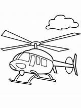 Helicopter Coloring Pages Drawing Kids Military Helicopters Simple Printable Getcolorings Flying Getdrawings Color sketch template
