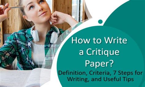 write  critique paper definition criteria  steps  tips