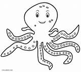 Octopus Coloring Kids Pages Printable Drawing Easy Color Cool2bkids Getdrawings Drawings Print Sea Draw Getcolorings sketch template