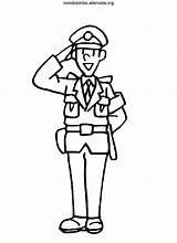 Saluto Poliziotti Vigili Forze Armate Policeman Appartenenti Persone Gesto Ordine Usano Questo sketch template