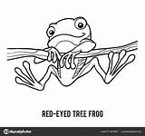 Red Coloring Frog Tree Eyed Eye Pages Printable Fresh Getcolorings Getdrawings Color sketch template